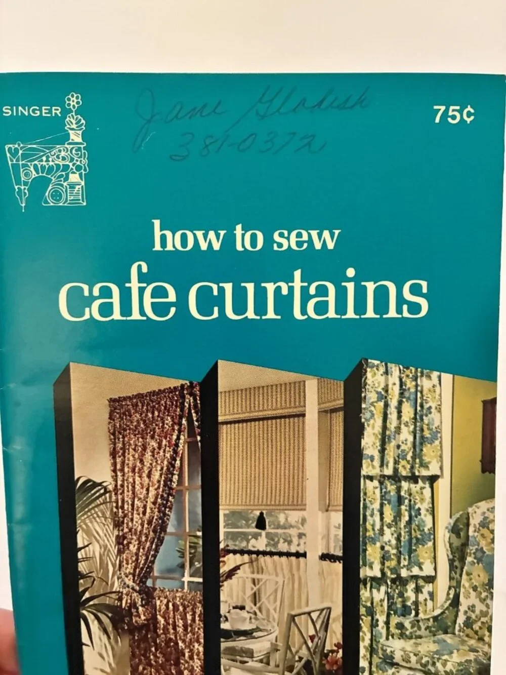 Vtg 1974 Singer How To Sew Cafe Curtains Booklet Guide Home Decor Craft DIY